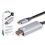 Cabo Conversor USB-C Para HDMI Macho 1.8mts, Alum  5+ - 018-7450