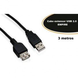 Cabo Extensor USB 2.0 AM/AF 3 mts - Empire