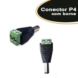 Conector Plug P4 Macho com Borne - EMPIRE