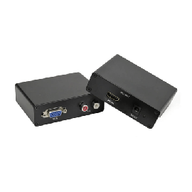 Conversor VGA + Audio R/L para HDMI 1080P -  LE-4112