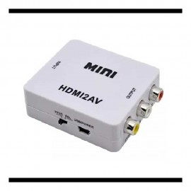 Conversor HDMI Para AV ( Rca )  Vdeo 1080p e Audio - HDMI2AV